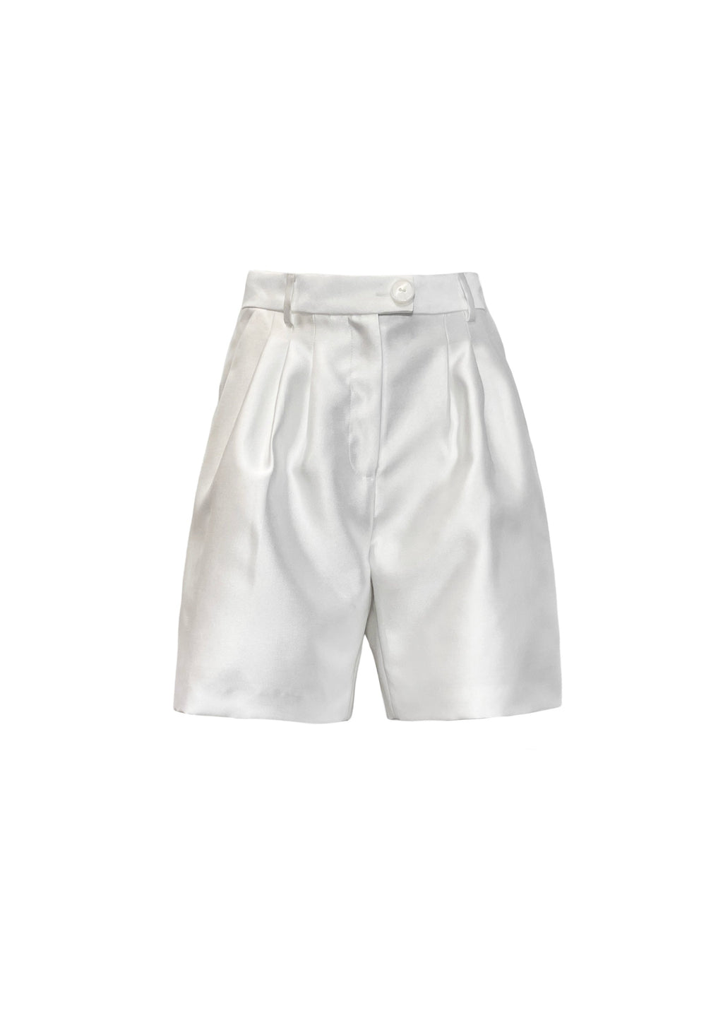 The Aubrey Trouser Shorts - White – Undra Celeste New York